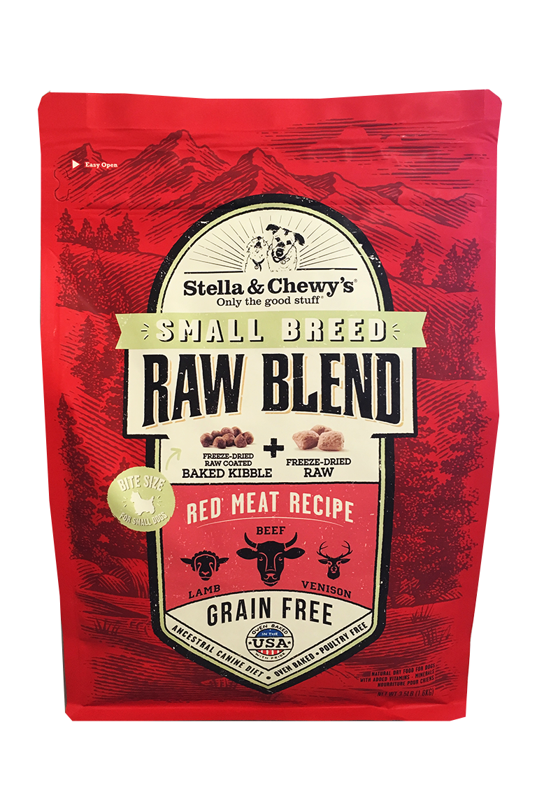 Stella and Chewy's Red Meat Raw Blend Small Breed Dry Dog Food, 10 lb